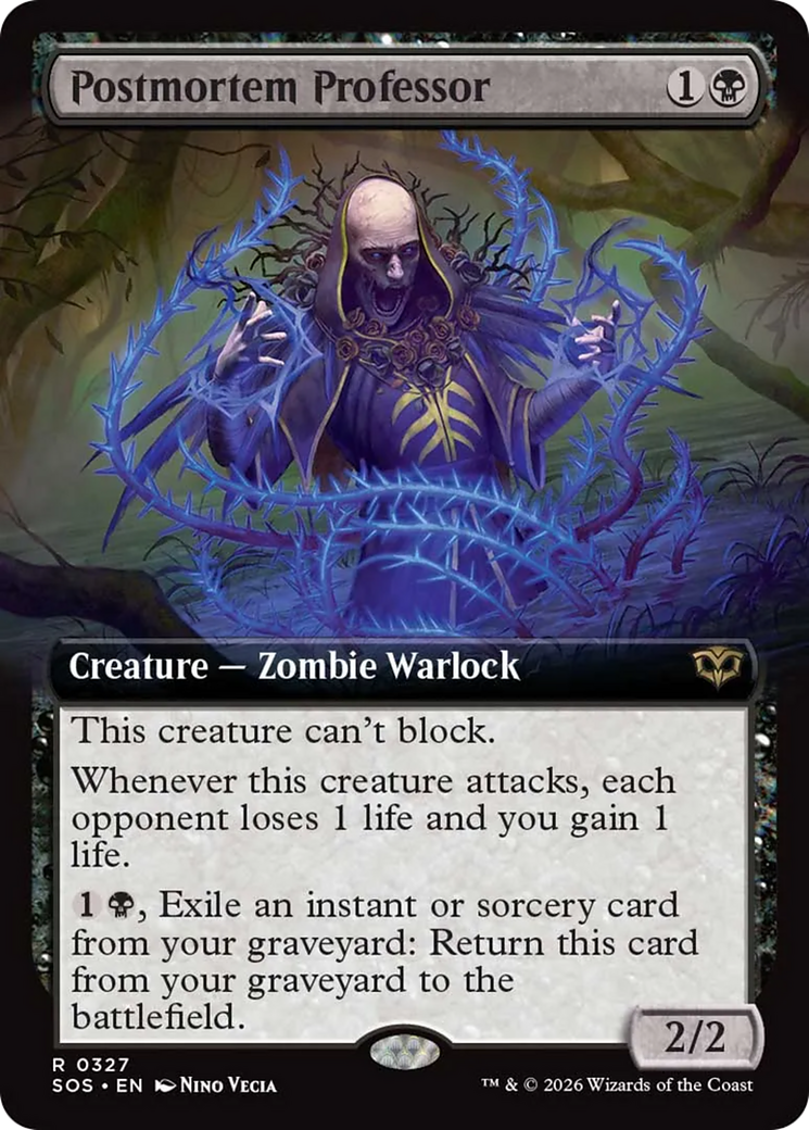 Postmortem Professor (Extended Art) [Secrets of Strixhaven] | Exor Games New Glasgow