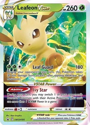 Leafeon VSTAR (SWSH195) (Jumbo Card) [Sword & Shield: Black Star Promos] | Exor Games New Glasgow