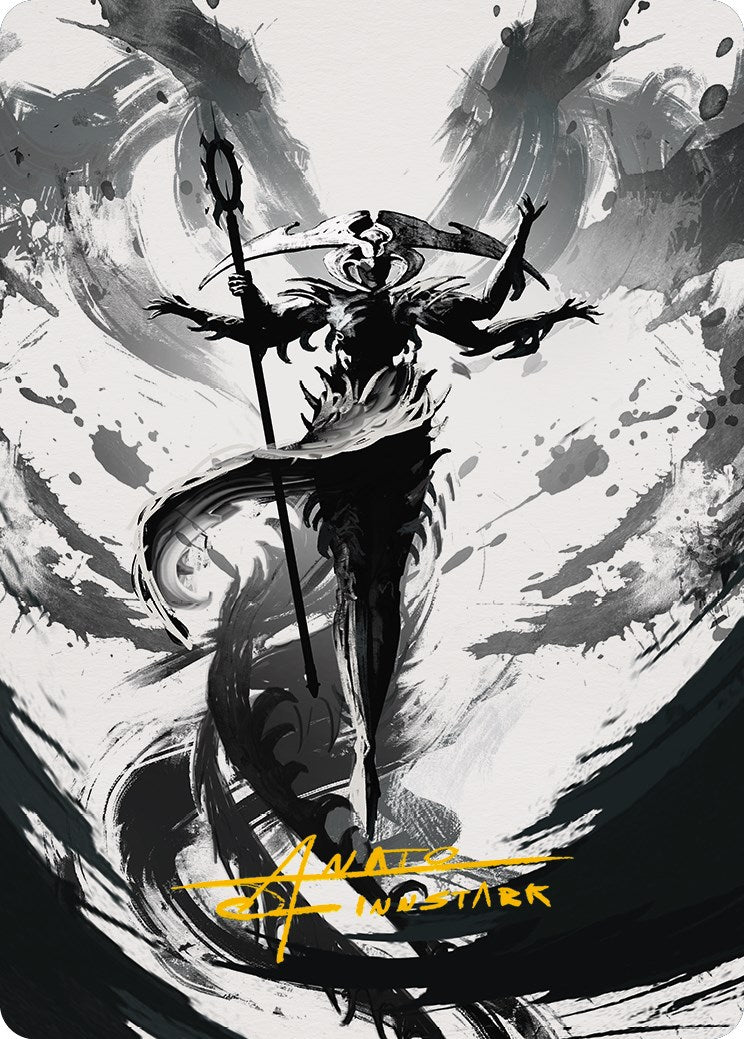 Atraxa, Grand Unifier 2 Art Card (Gold-Stamped Signature) [Phyrexia: All Will Be One Art Series] | Exor Games New Glasgow