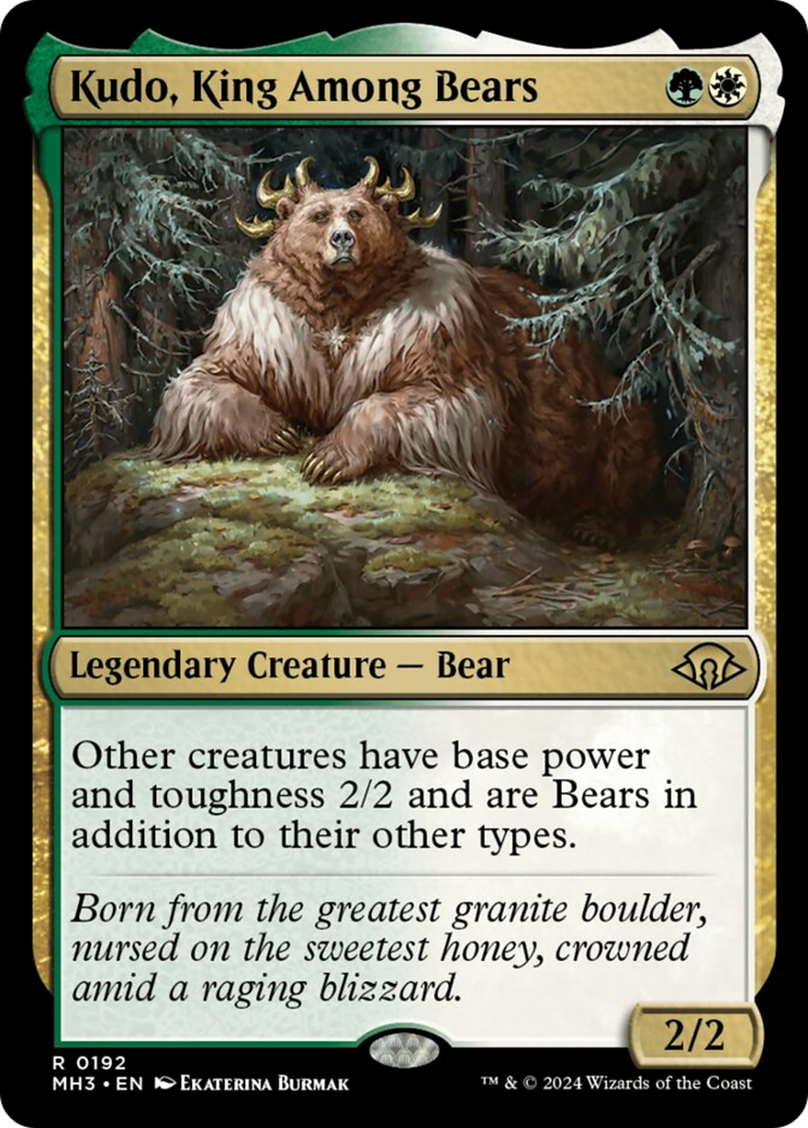 Kudo, King Among Bears [Modern Horizons 3] | Exor Games New Glasgow