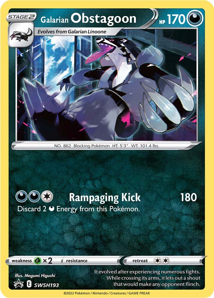 Galarian Obstagoon (SWSH193) [Sword & Shield: Black Star Promos] | Exor Games New Glasgow