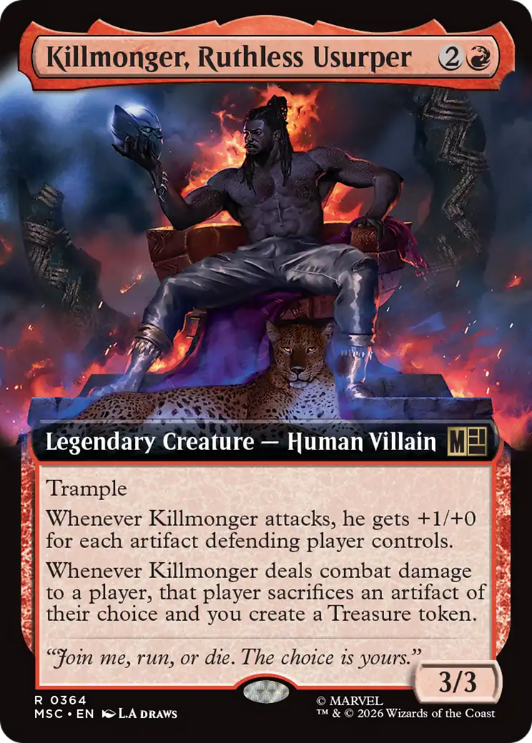 Killmonger, Ruthless Usurper (Extended Art) [Marvel Super Heroes Commander] | Exor Games New Glasgow
