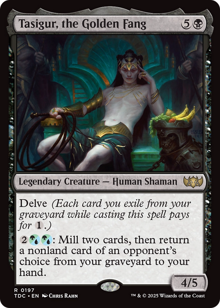 Tasigur, the Golden Fang [Tarkir: Dragonstorm Commander] | Exor Games New Glasgow