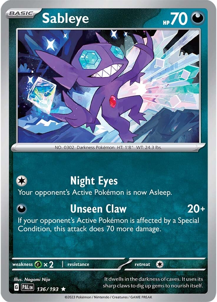 Sableye (136/193) [Scarlet & Violet: Paldea Evolved] | Exor Games New Glasgow