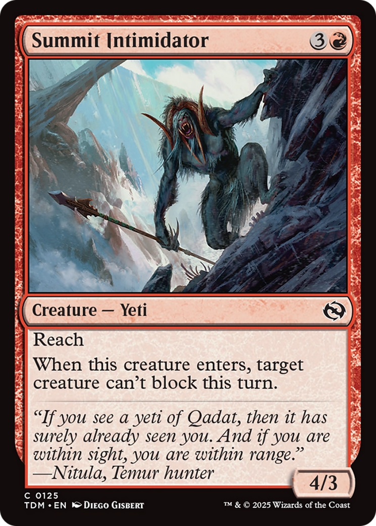 Summit Intimidator [Tarkir: Dragonstorm] | Exor Games New Glasgow