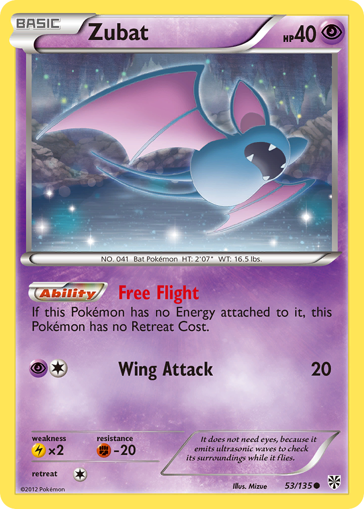 Zubat (53/135) [Black & White: Plasma Storm] | Exor Games New Glasgow