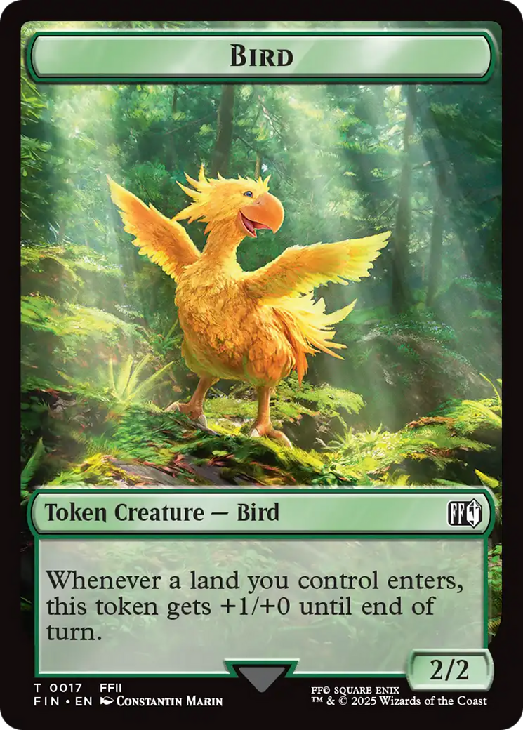 Hero (0008) // Bird (0017) Double-Sided Token [FINAL FANTASY Tokens] | Exor Games New Glasgow