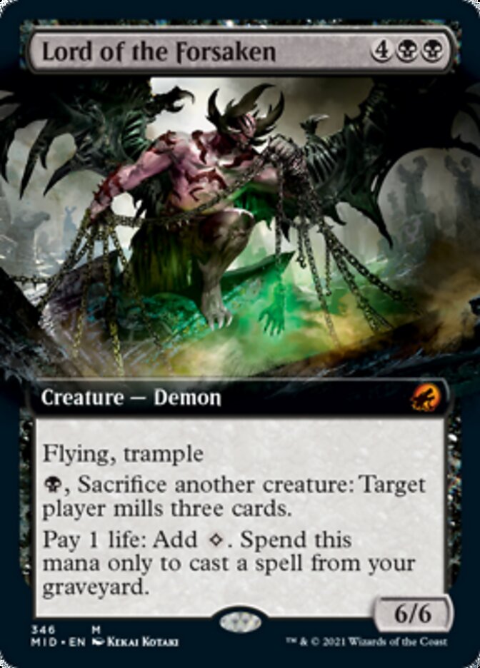 Lord of the Forsaken (Extended Art) [Innistrad: Midnight Hunt] | Exor Games New Glasgow
