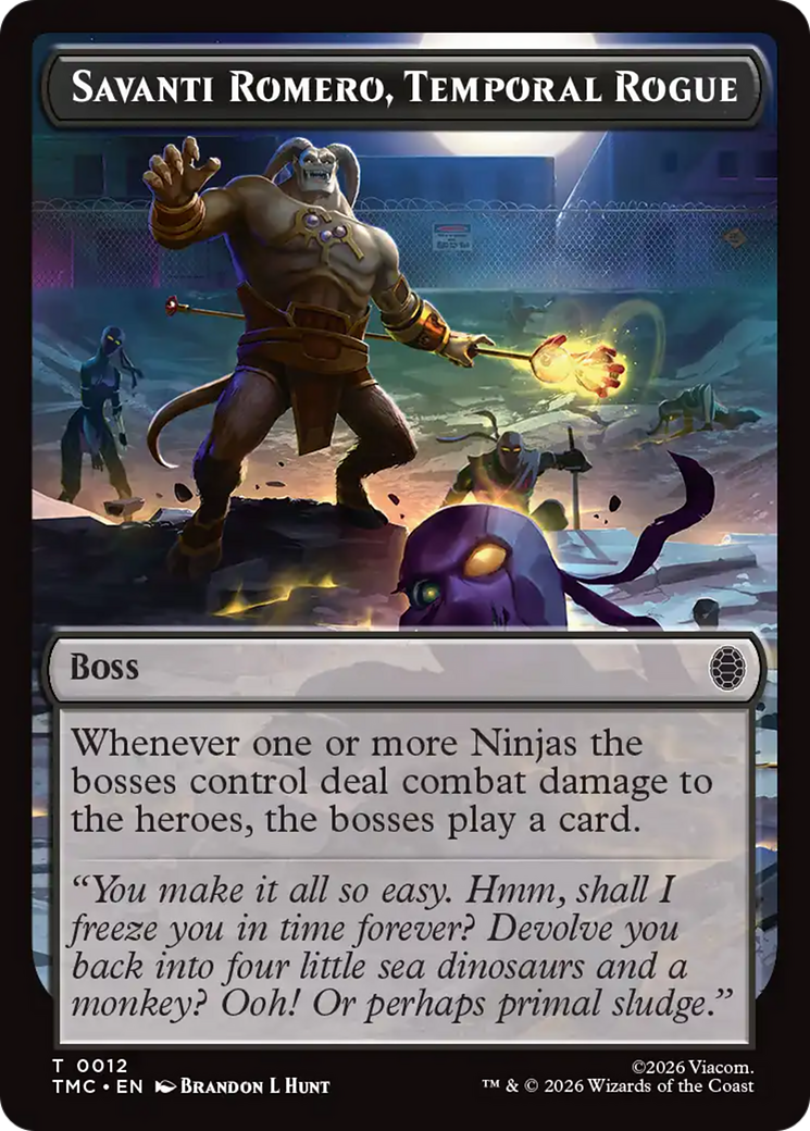 Savanti Romero, Temporal Rogue [Teenage Mutant Ninja Turtles Commander Tokens] | Exor Games New Glasgow