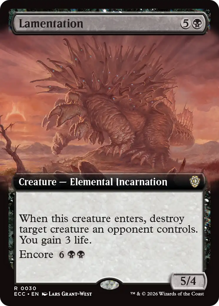Lamentation (Extended Art) [Lorwyn Eclipsed Commander] | Exor Games New Glasgow