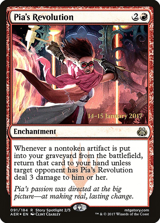 Pia's Revolution [Aether Revolt Prerelease Promos] | Exor Games New Glasgow