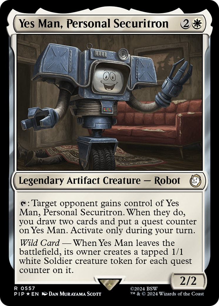 Yes Man, Personal Securitron (Surge Foil) [Fallout] | Exor Games New Glasgow