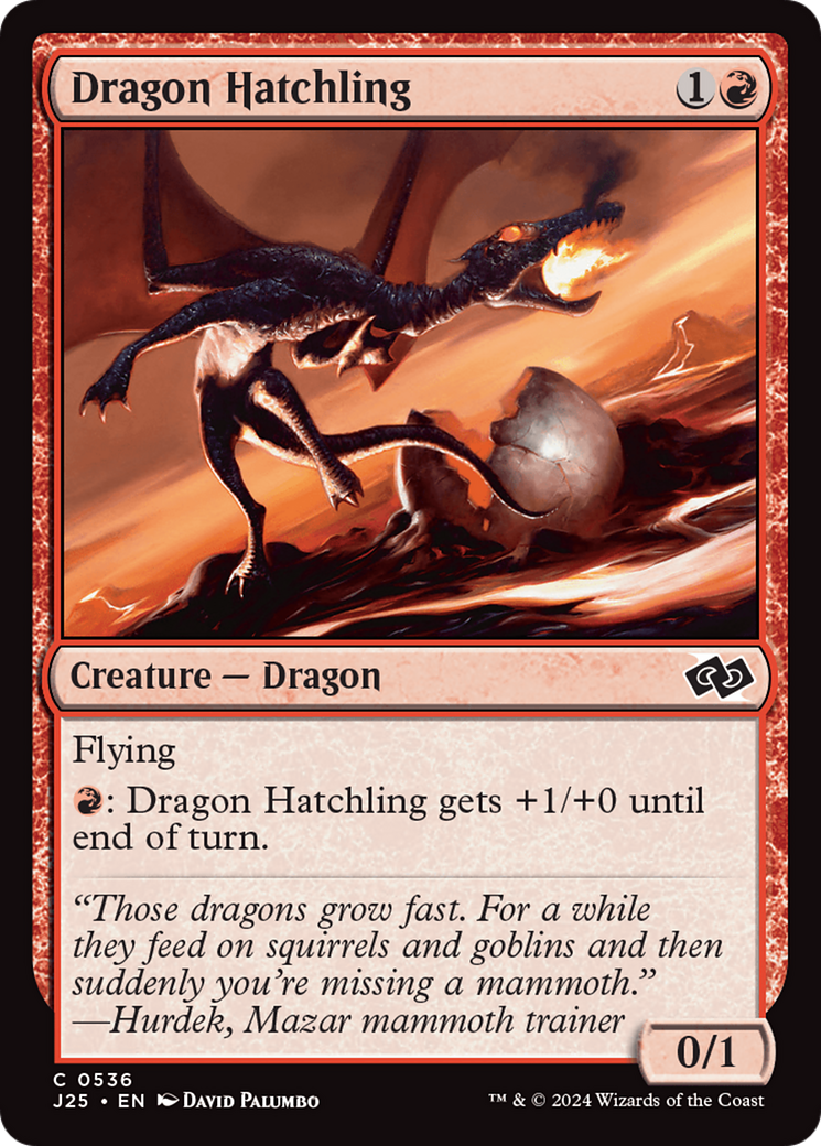 Dragon Hatchling [Foundations Jumpstart] | Exor Games New Glasgow