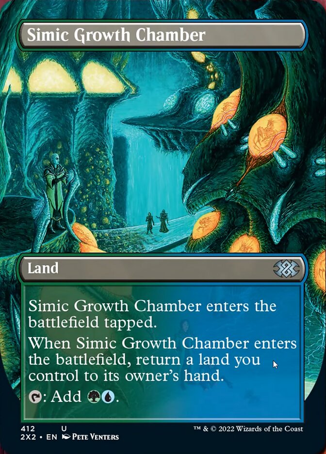 Simic Growth Chamber (Borderless Alternate Art) [Double Masters 2022] | Exor Games New Glasgow