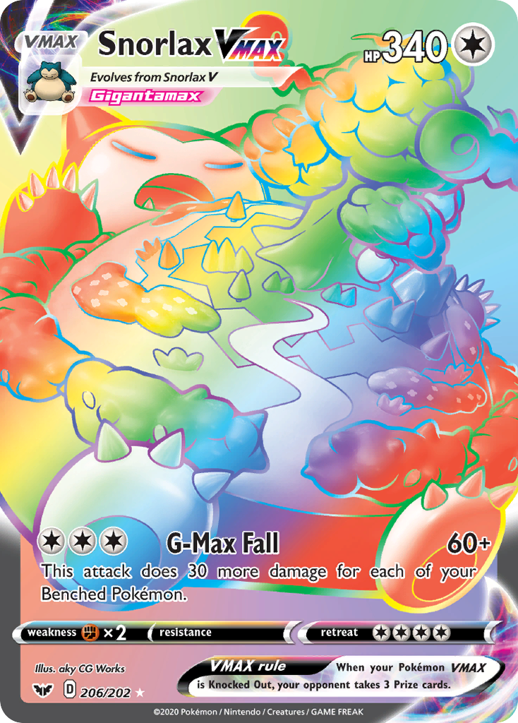 Snorlax VMAX (206/202) [Sword & Shield: Base Set] | Exor Games New Glasgow