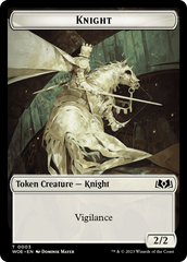 Knight // Food (0011) Double-Sided Token [Wilds of Eldraine Tokens] | Exor Games New Glasgow