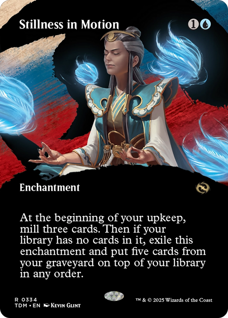 Stillness in Motion (Borderless) [Tarkir: Dragonstorm] | Exor Games New Glasgow