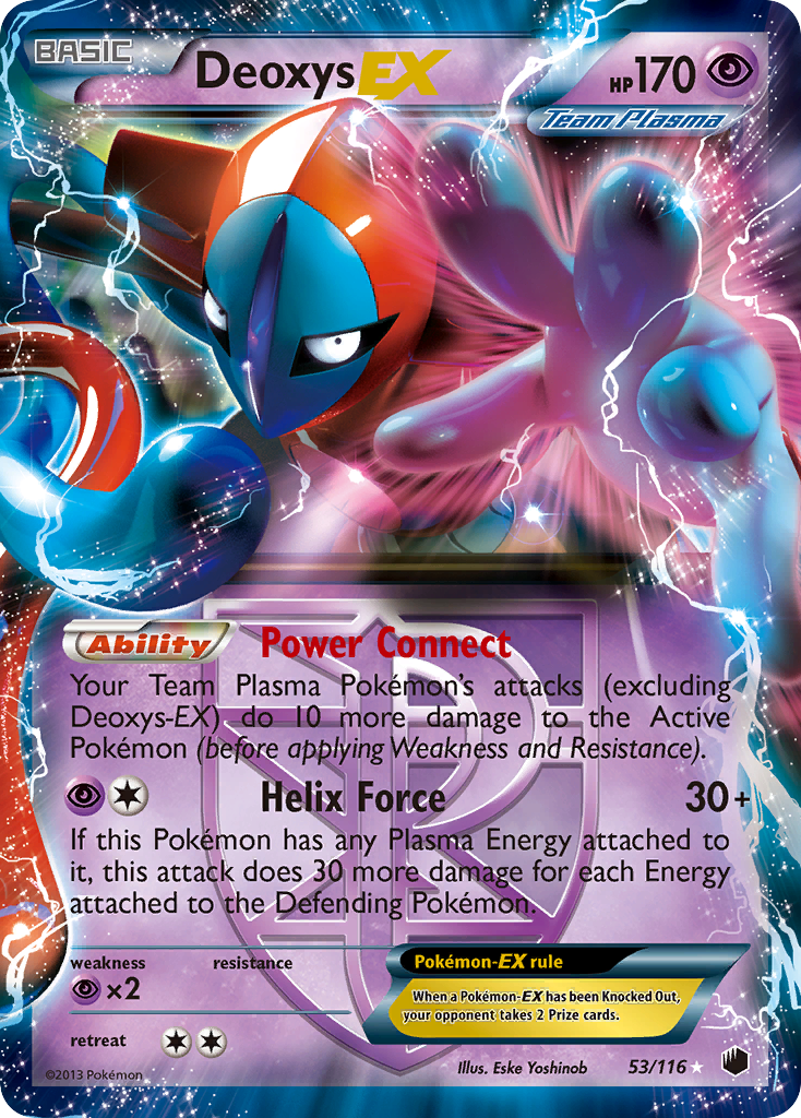 Deoxys EX (53/116) [Black & White: Plasma Freeze] | Exor Games New Glasgow