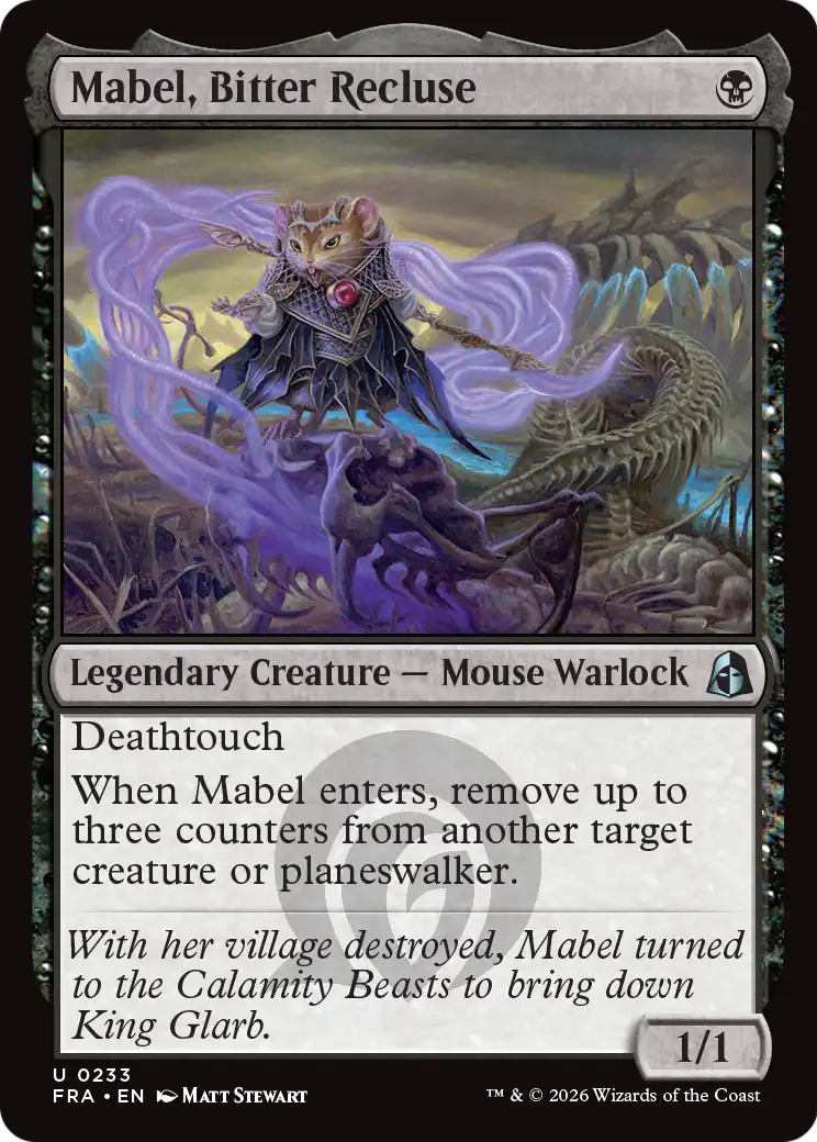 Mabel, Bitter Recluse [Reality Fracture] | Exor Games New Glasgow
