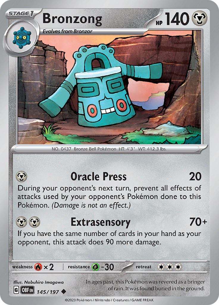 Bronzong (145/197) [Scarlet & Violet: Obsidian Flames] | Exor Games New Glasgow