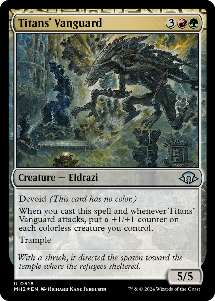 Titans' Vanguard (Ripple Foil) [Modern Horizons 3] | Exor Games New Glasgow