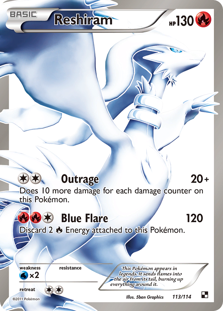 Reshiram (113/114) [Black & White: Base Set] | Exor Games New Glasgow