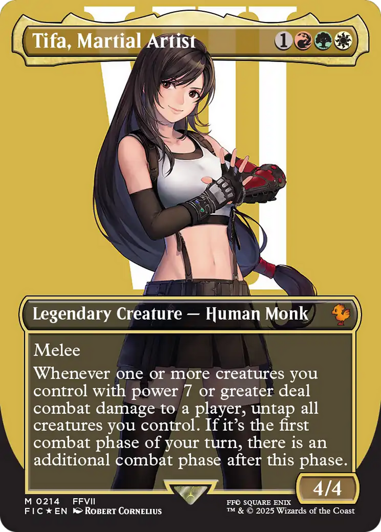 Tifa, Martial Artist (Borderless) (Surge Foil) [FINAL FANTASY Commander] | Exor Games New Glasgow