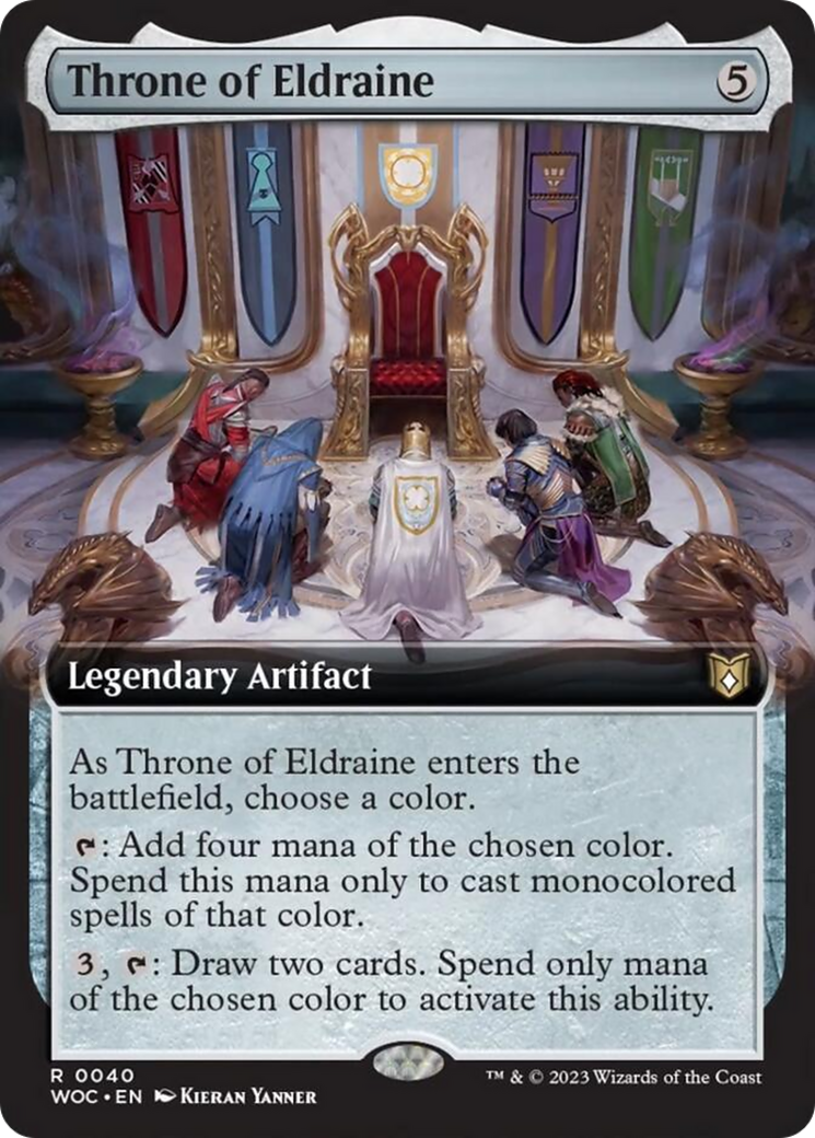 Throne of Eldraine (Extended Art) [Wilds of Eldraine Commander] | Exor Games New Glasgow