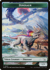 Phyrexian Myr // Dinosaur Double-Sided Token [March of the Machine Tokens] | Exor Games New Glasgow