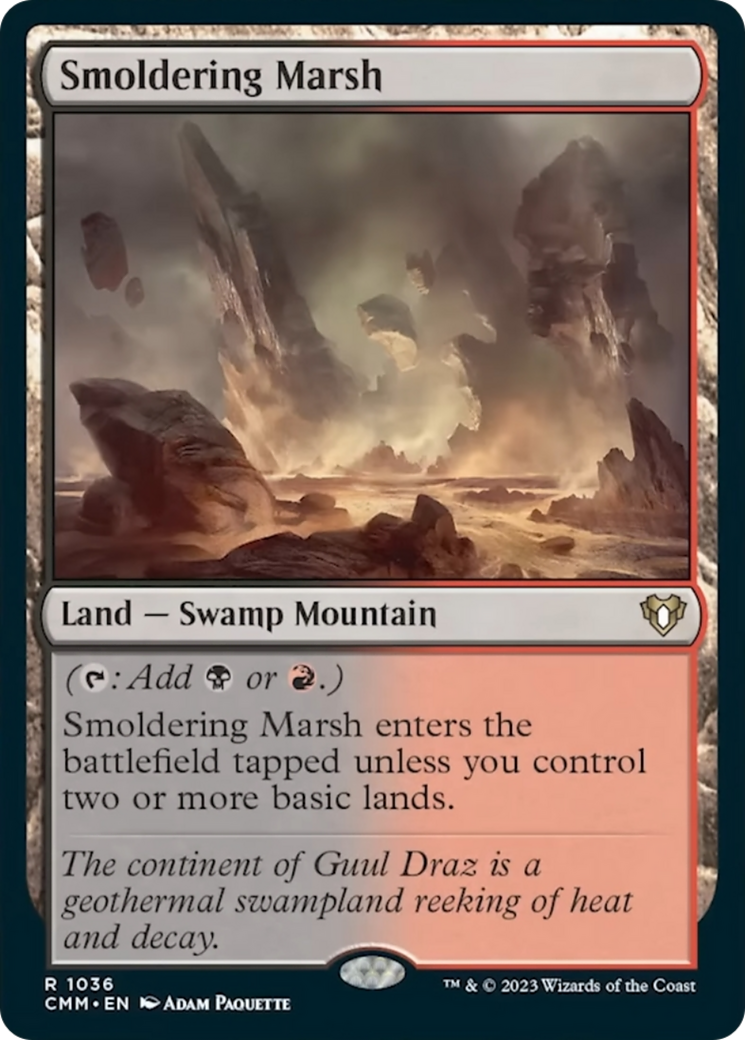 Smoldering Marsh [Commander Masters] | Exor Games New Glasgow