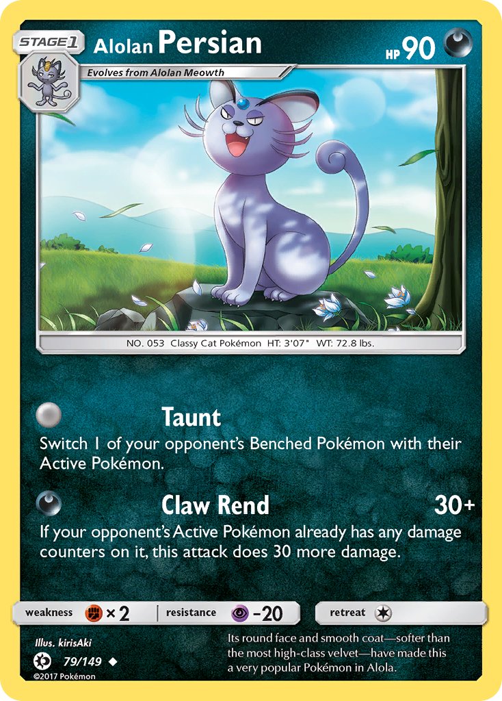 Alolan Persian (79/149) (Cosmos Holo) (Blister Exclusive) [Sun & Moon: Base Set] | Exor Games New Glasgow