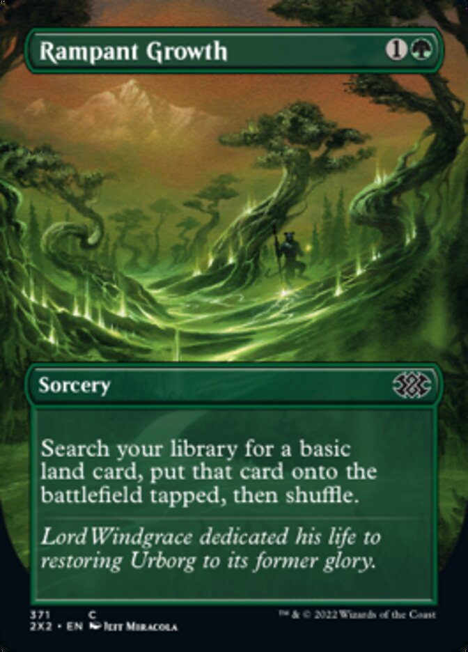 Rampant Growth (Borderless Alternate Art) [Double Masters 2022] | Exor Games New Glasgow
