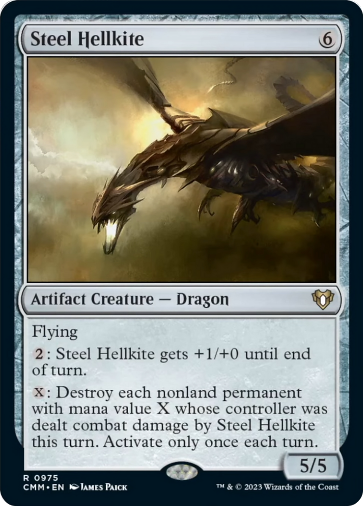 Steel Hellkite [Commander Masters] | Exor Games New Glasgow