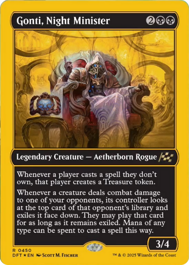 Gonti, Night Minister (First-Place Foil) [Aetherdrift] | Exor Games New Glasgow