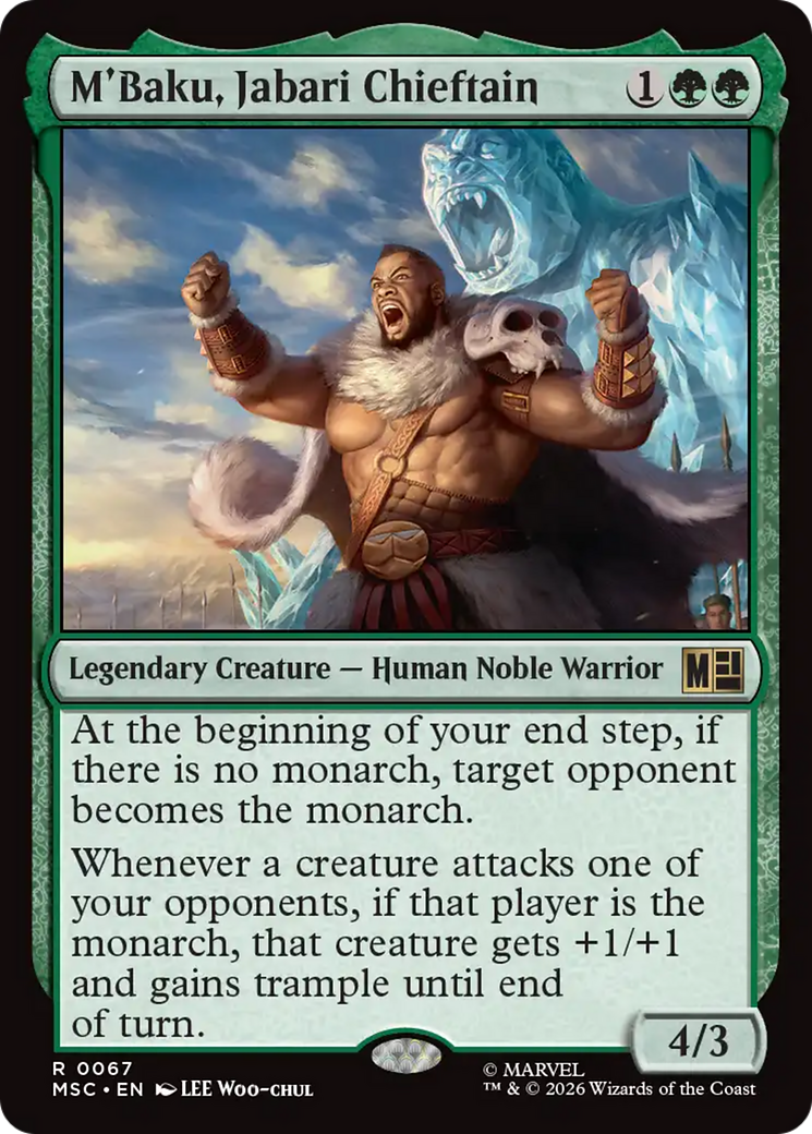 M'Baku, Jabari Chieftain (Surge Foil) [Marvel Super Heroes Commander] | Exor Games New Glasgow