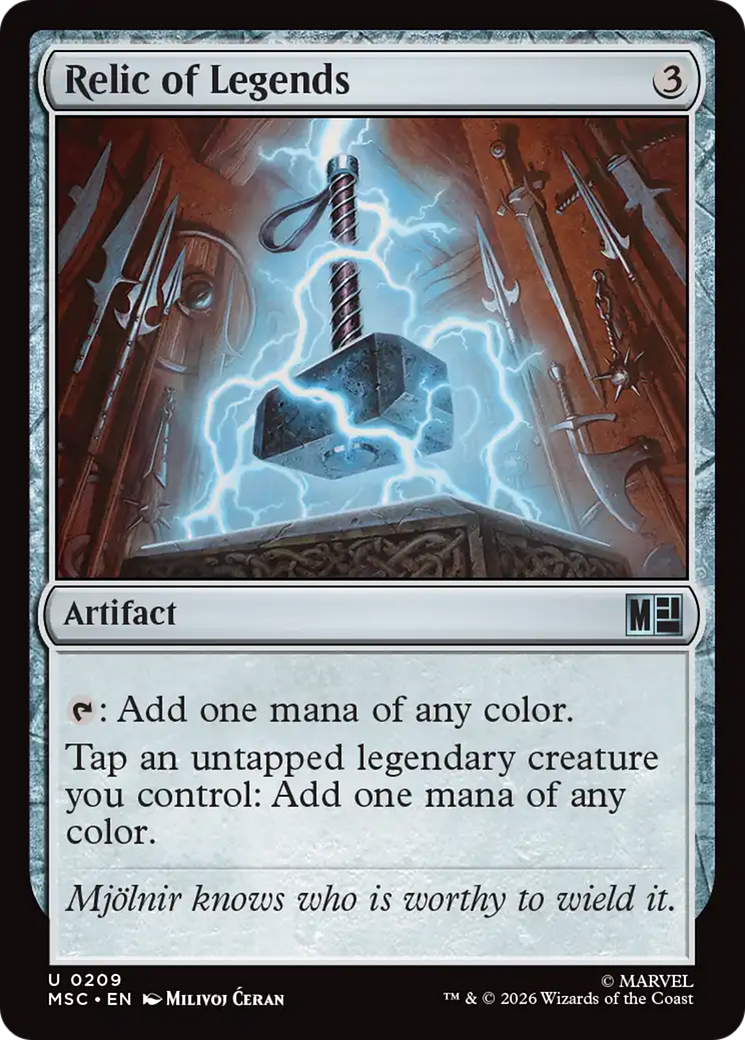 Relic of Legends [Marvel Super Heroes Commander] | Exor Games New Glasgow