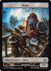 Hero (0004) // Wizard (0015) Double-Sided Token [FINAL FANTASY Tokens] | Exor Games New Glasgow