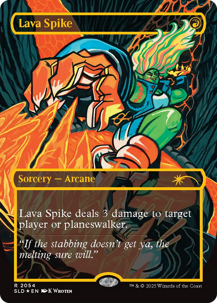 Lava Spike (2054) (Raised Foil) [Secret Lair Drop Series] | Exor Games New Glasgow