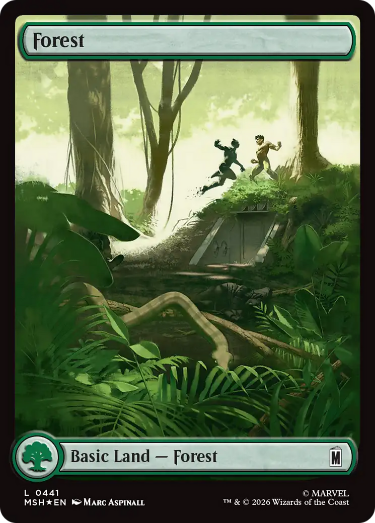 Forest (0441) (Surge Foil) [Marvel Super Heroes] | Exor Games New Glasgow