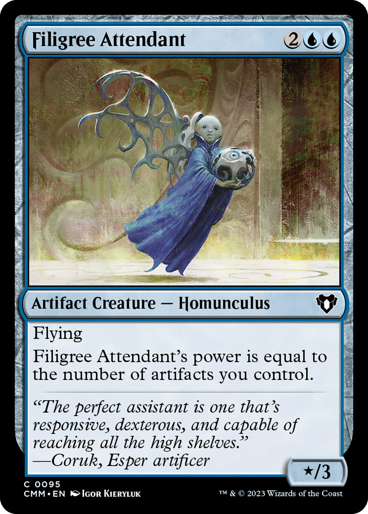 Filigree Attendant [Commander Masters] | Exor Games New Glasgow