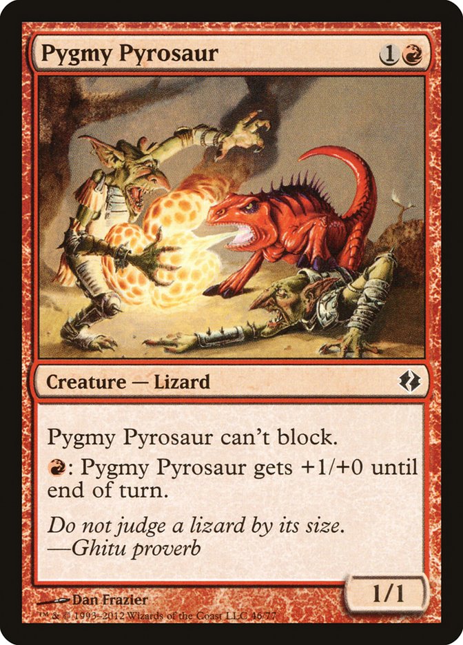 Pygmy Pyrosaur [Duel Decks: Venser vs. Koth] | Exor Games New Glasgow
