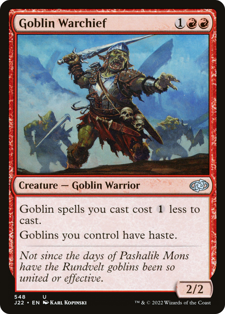 Goblin Warchief [Jumpstart 2022] | Exor Games New Glasgow
