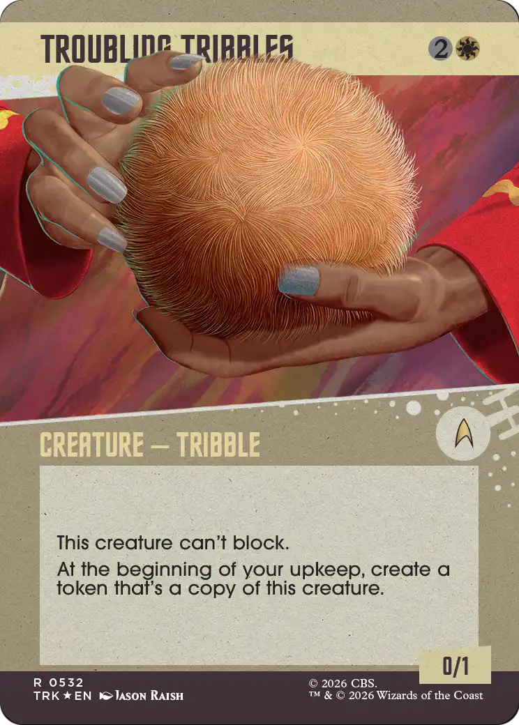 Troubling Tribbles (Showcase) (Surge Foil) [Star Trek] | Exor Games New Glasgow