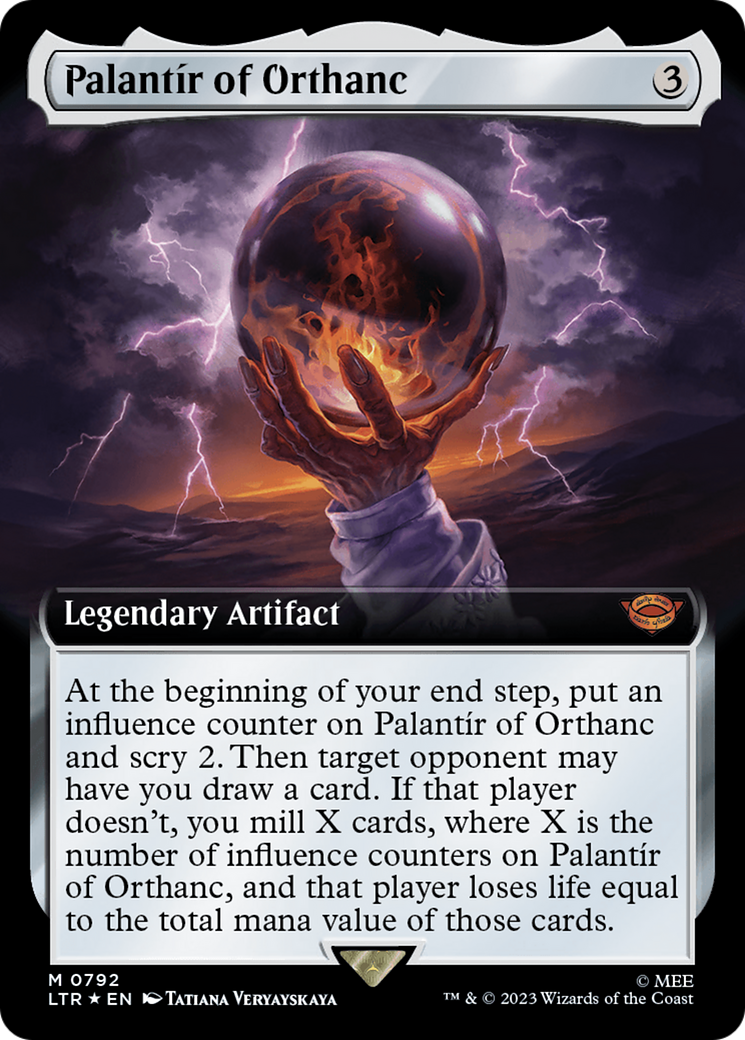 Palantir of Orthanc (Extended Art) (Surge Foil) [The Lord of the Rings: Tales of Middle-Earth] | Exor Games New Glasgow