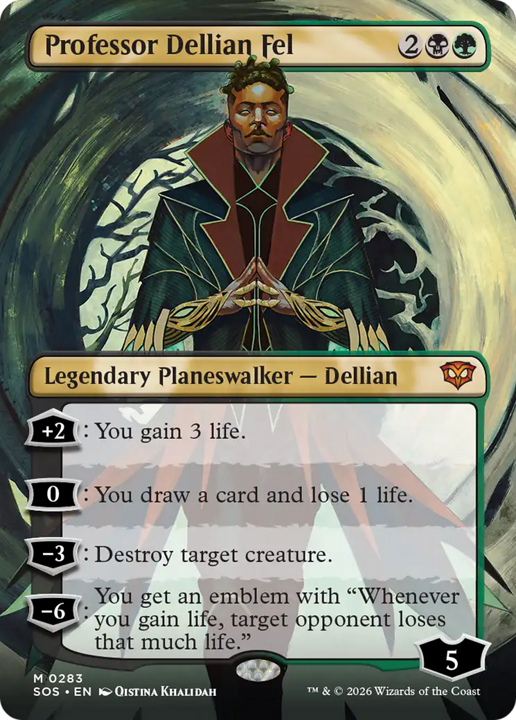 Professor Dellian Fel (Borderless) [Secrets of Strixhaven] | Exor Games New Glasgow