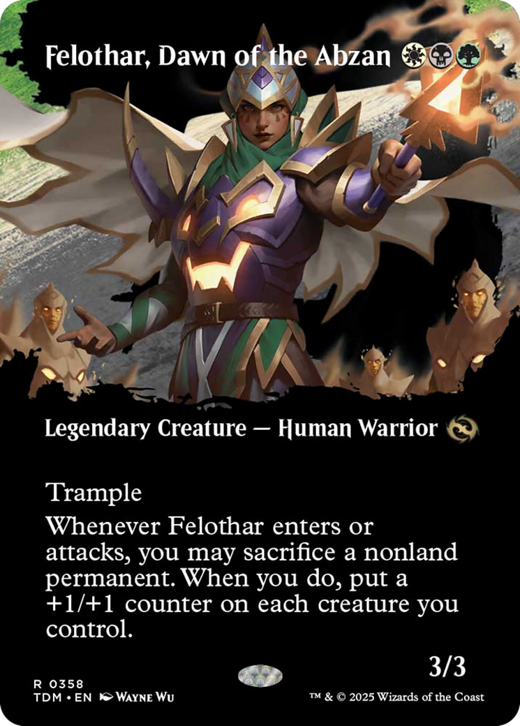 Felothar, Dawn of the Abzan (Borderless) [Tarkir: Dragonstorm] | Exor Games New Glasgow