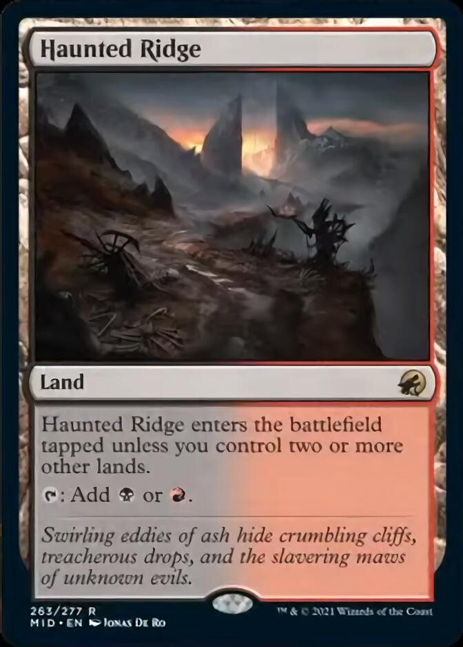 Haunted Ridge [Innistrad: Midnight Hunt] | Exor Games New Glasgow