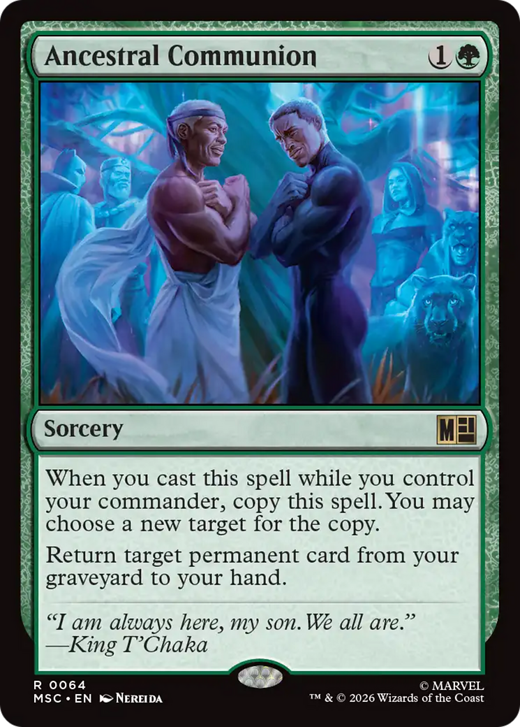Ancestral Communion (Surge Foil) [Marvel Super Heroes Commander] | Exor Games New Glasgow