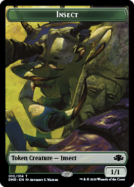 Insect // Construct Double-Sided Token [Dominaria Remastered Tokens] | Exor Games New Glasgow