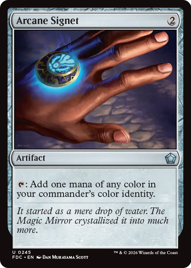 Arcane Signet (0245) [Foundations Commander] | Exor Games New Glasgow